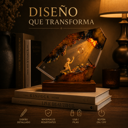 Luz Nocturna de Resina de Gollum